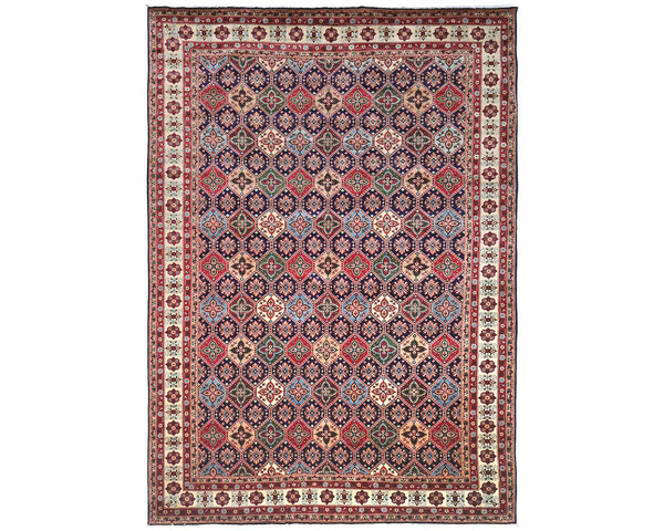 8x12 Yousafi Multicolor Afghan Hand Knotted Wool Area Rug
